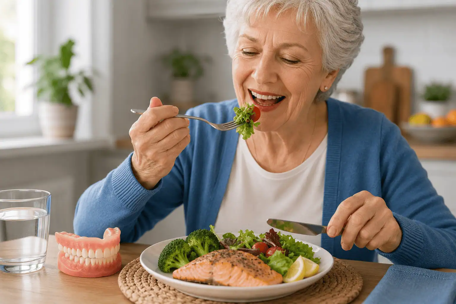 Featured image for “Can Implant Supported Dentures Make Eating Easier?”