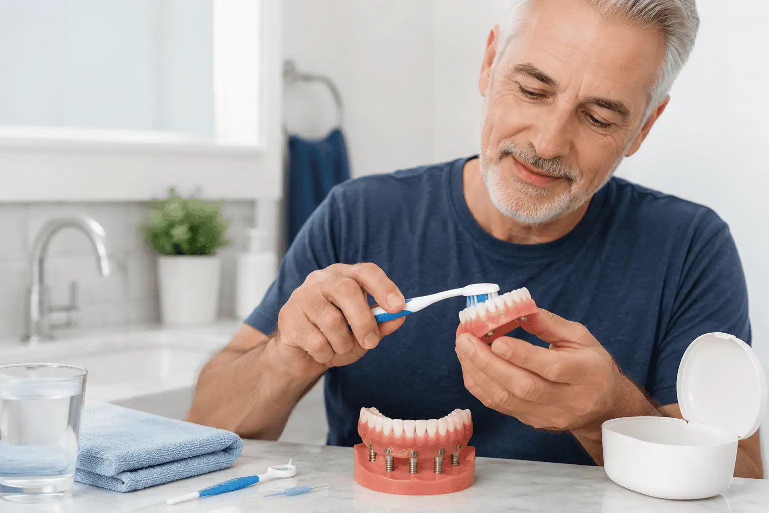 Featured image for “How to Care for Implant Supported Dentures and Their Attachments”