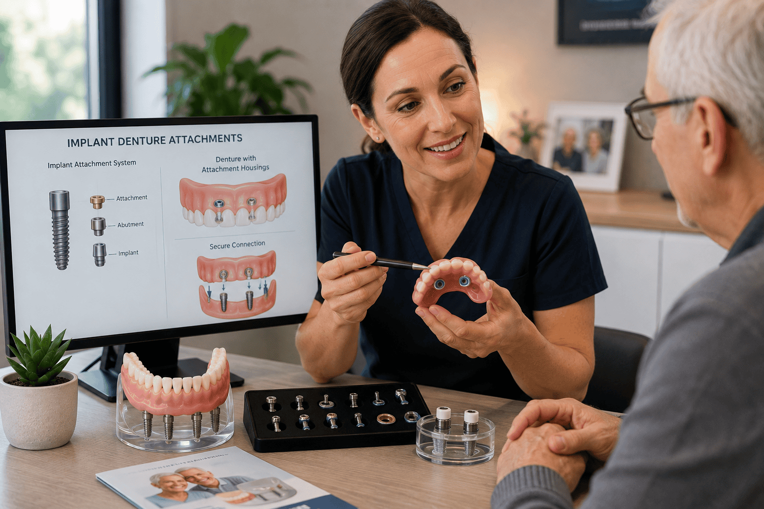 Featured image for “Why Implant Denture Attachments Matter: Understanding the Parts That Keep Your Denture Secure”