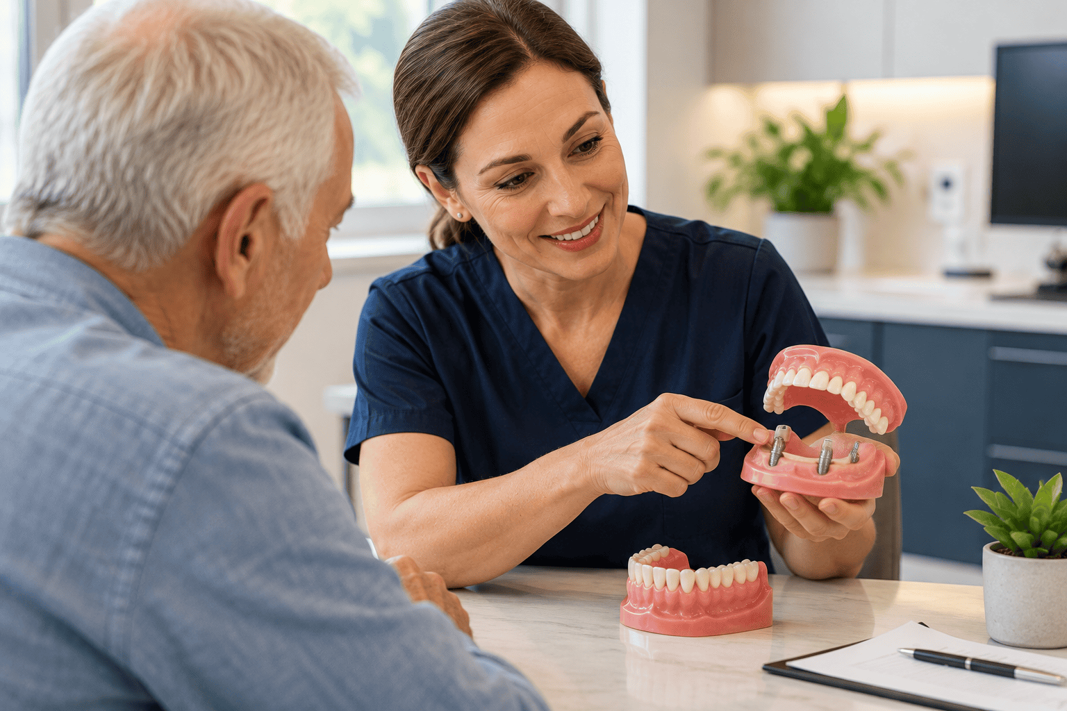 Featured image for “Can You Upgrade From Traditional Dentures to Implant Supported Dentures Later?”
